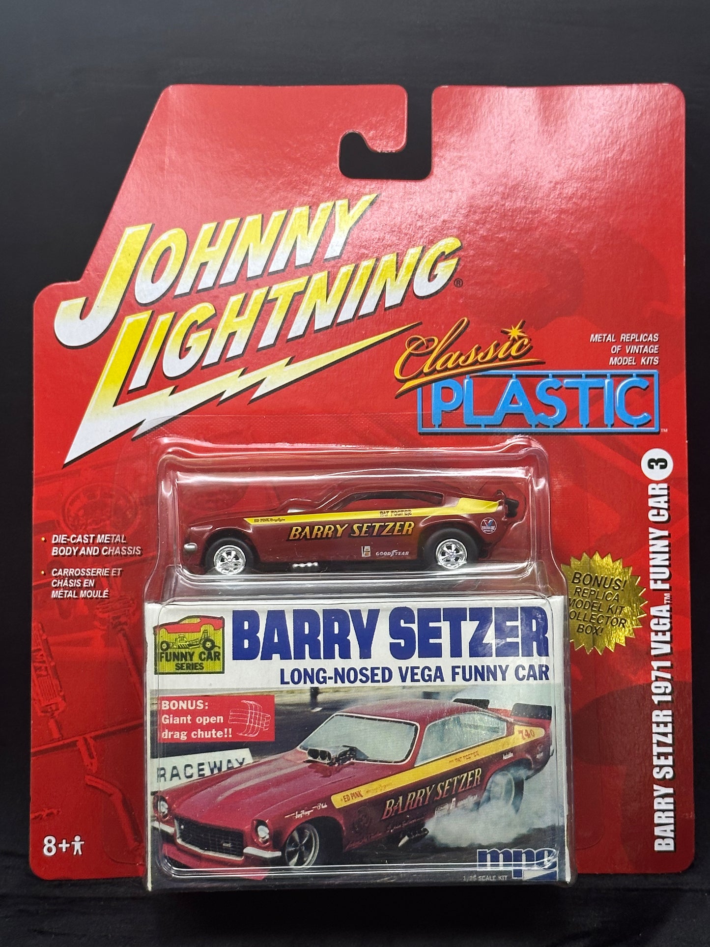 Johnny Lightning Barry Setzer 1971 Vega Funny Car